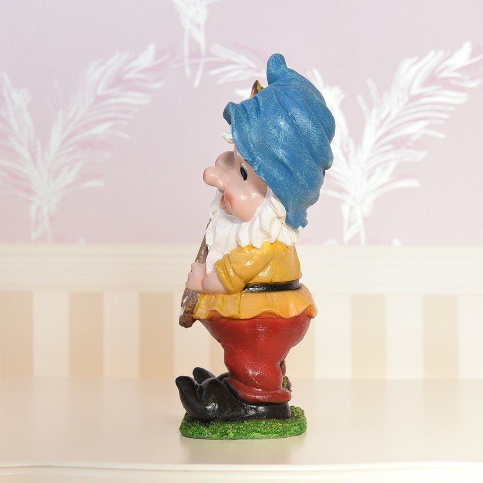 ガーデニング オブジェ ウェルカムドワーフ ブルー 画像5