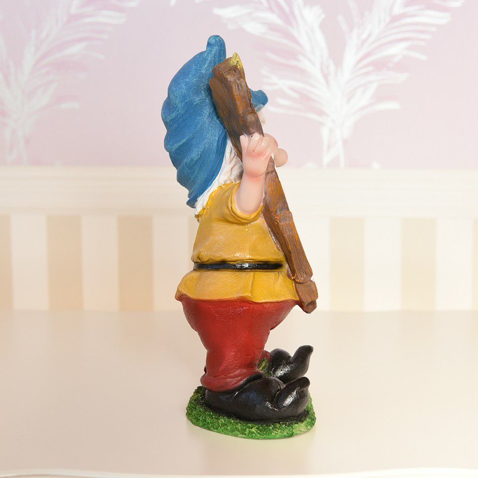 ガーデニング オブジェ ウェルカムドワーフ ブルー 画像6