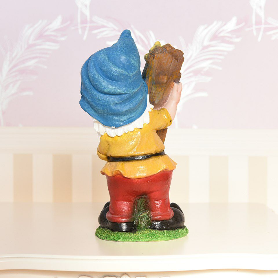 ガーデニング オブジェ ウェルカムドワーフ ブルー 画像7