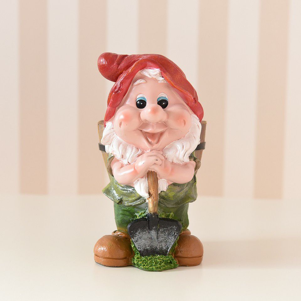 ガーデニング オブジェ ミニ 働き者のドワーフ 画像4