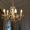 ロココ調 シャンデリア 5灯 ホワイト 画像4