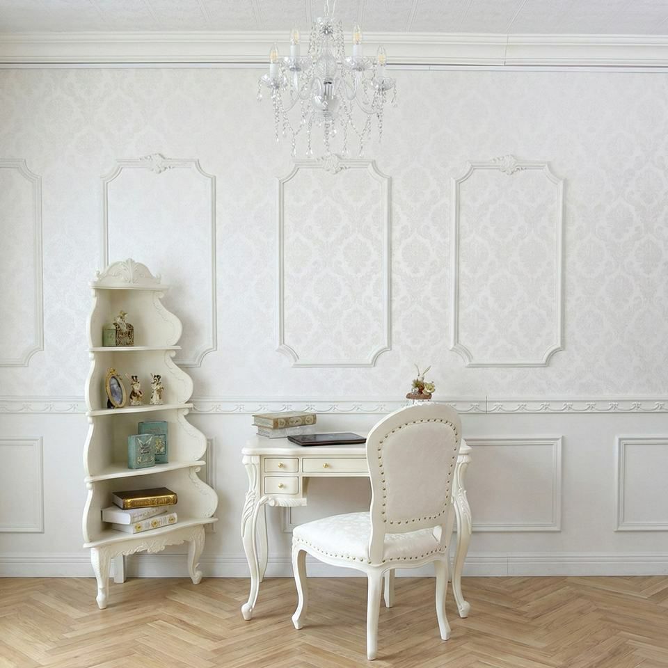 ロココ調 シャンデリア 5灯 ホワイト 画像10