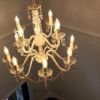 ロココ調 シャンデリア 12灯 ホワイト 画像2