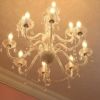 ロココ調 シャンデリア 12灯 ホワイト 画像5