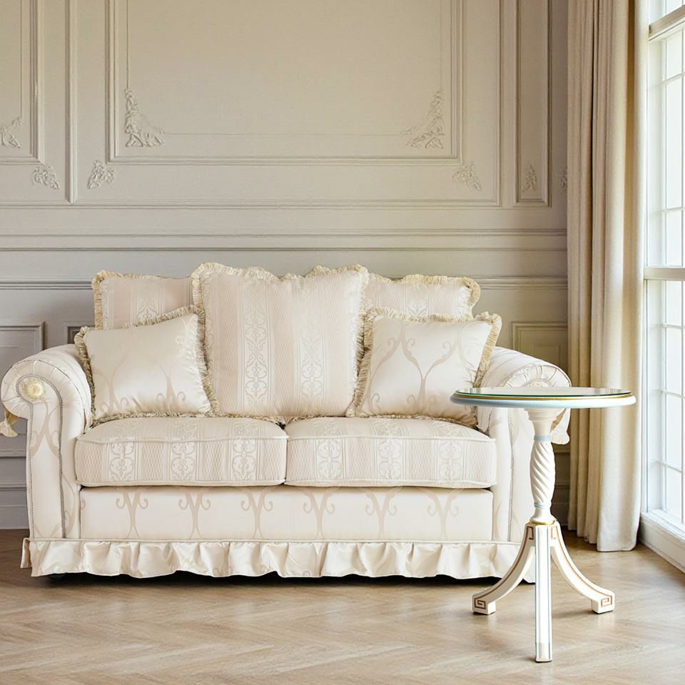 ロココ調 アントワネット カフェテーブル ブルー 画像11